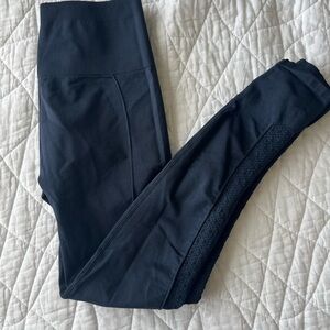Fabletics Navy leggings with cut out detail